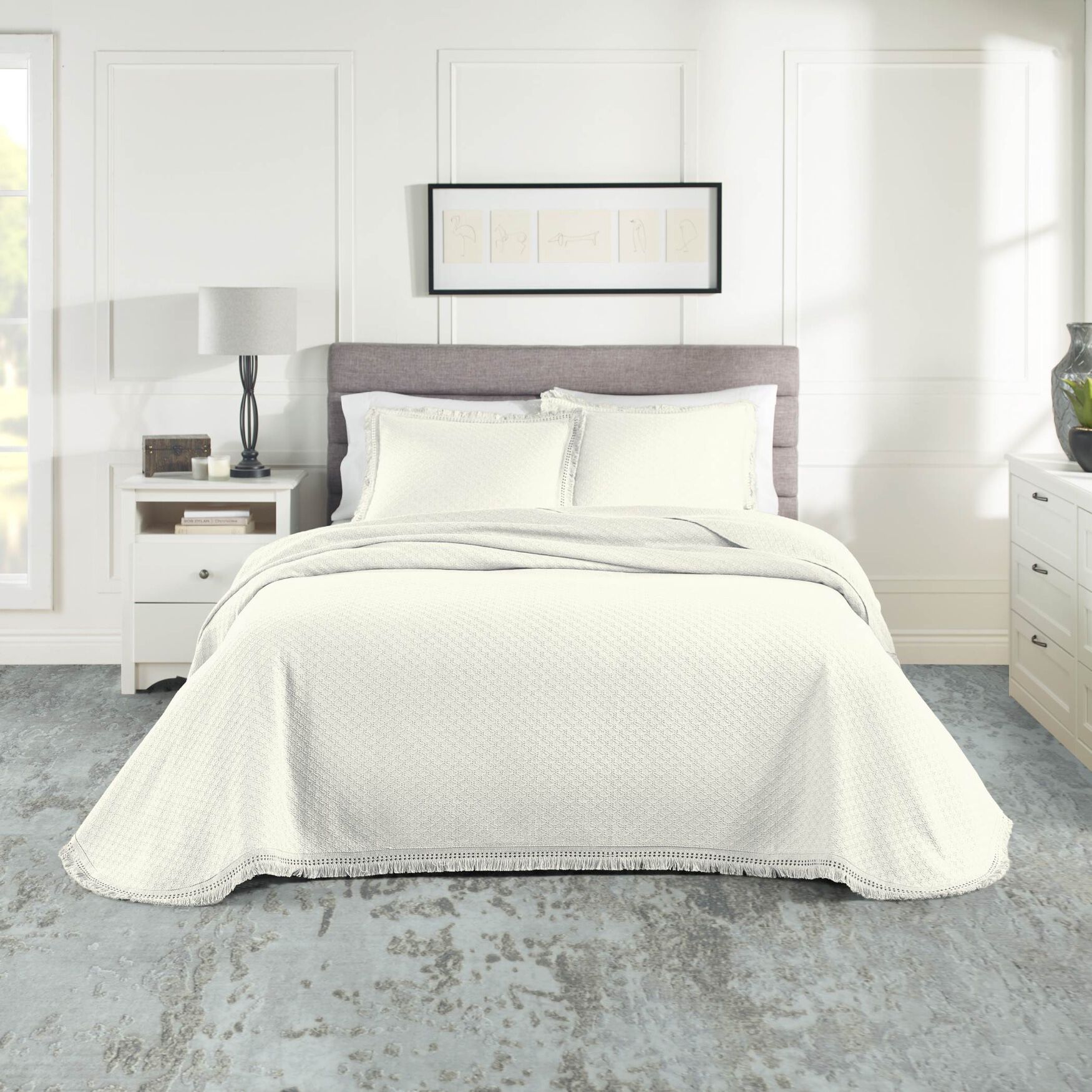 Woven Jacquard Bedspread Set, , on-hover image number 1