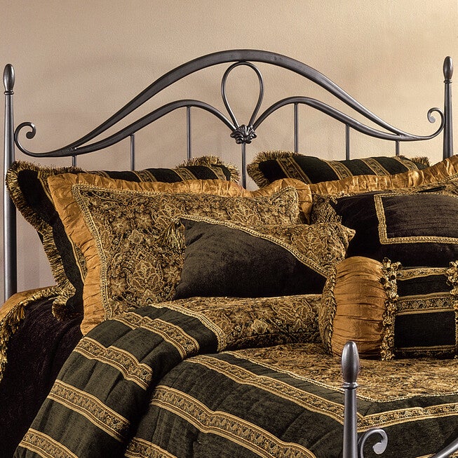 Full/Queen Headboard with Headboard Frame, 71½"Lx62 inchesWx56 inchesH, BRONZE, hi-res image number null