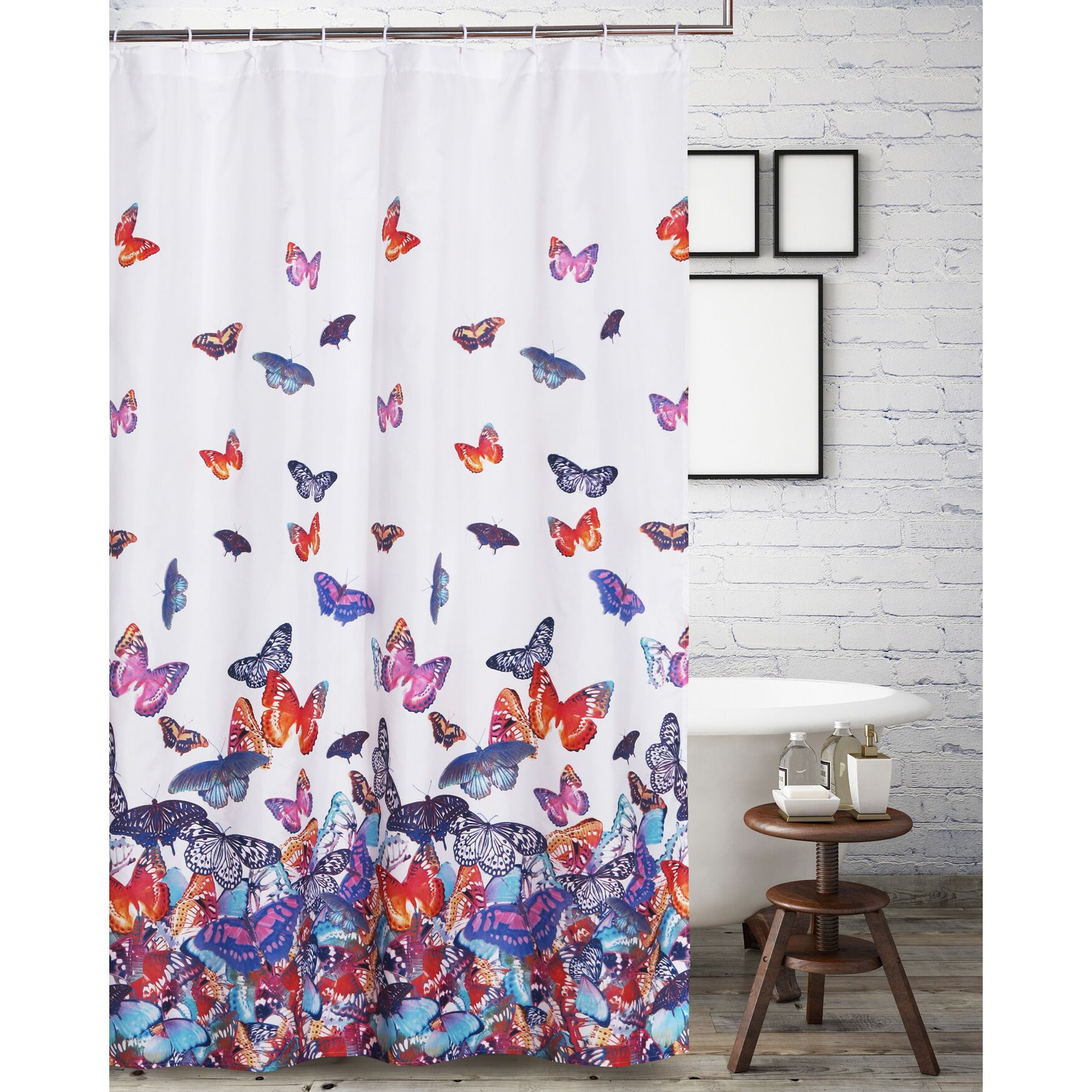 Mariposa Shower Curtain , MULTI, hi-res image number 0