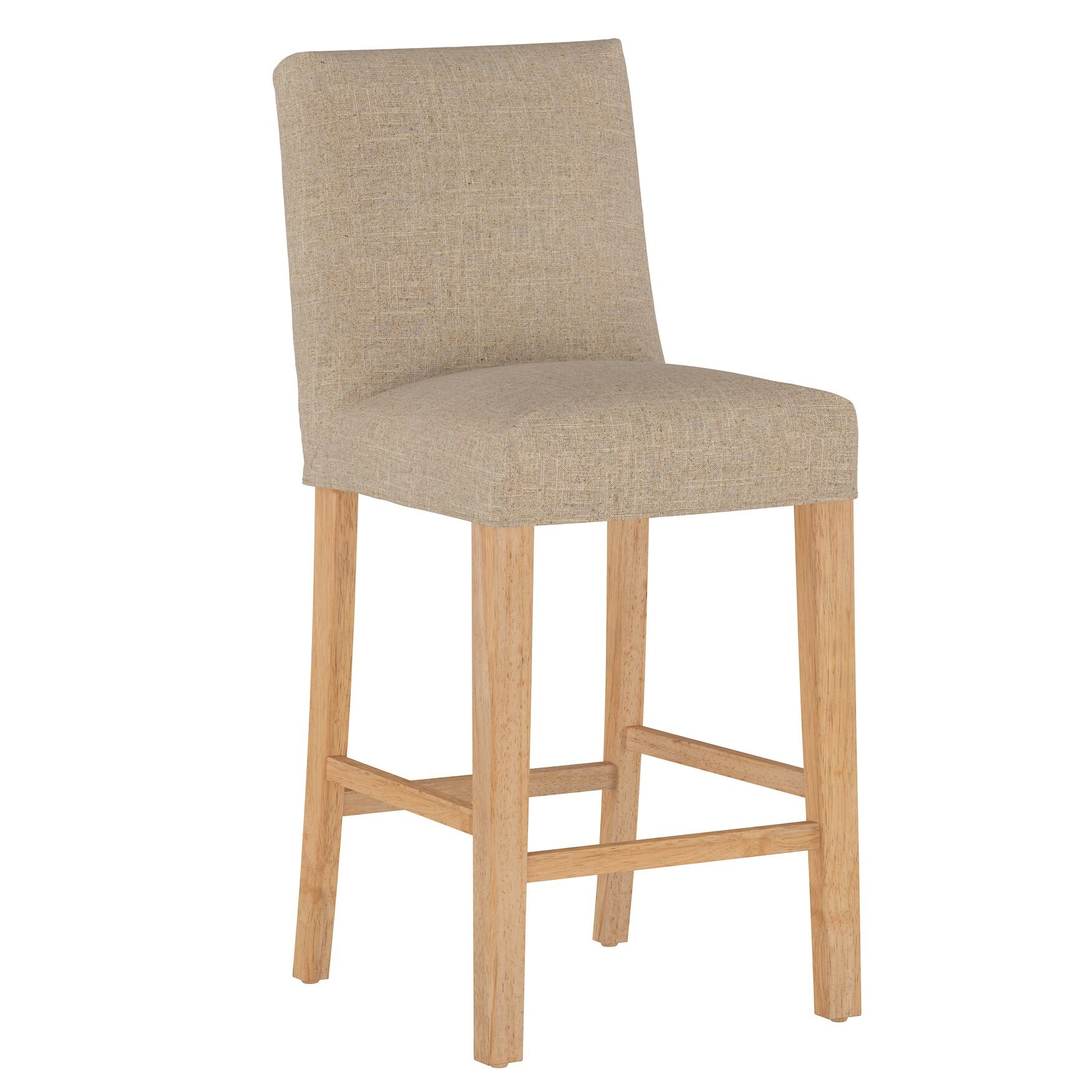 Linen Slipcover Barstool, LINEN SANDSTONE, hi-res image number 0