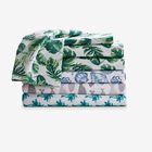 Coastal Printed Microfiber Sheet Set, TROPICAL, hi-res image number null