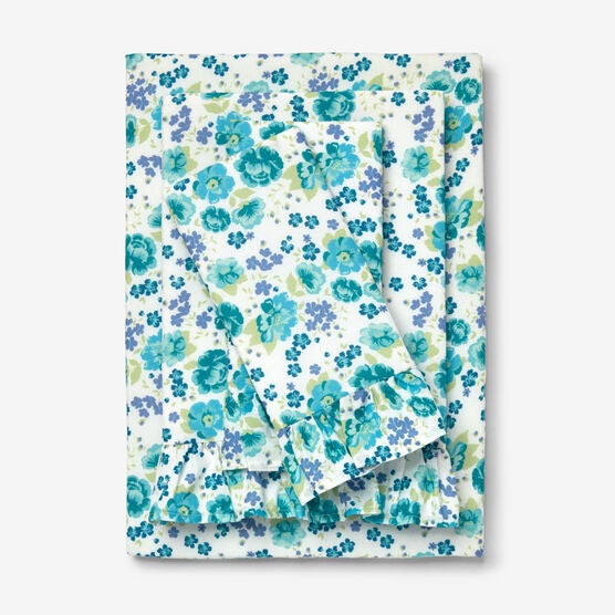 BH Studio Microfiber Sheet Set, TURQUOISE FLORAL, hi-res image number null