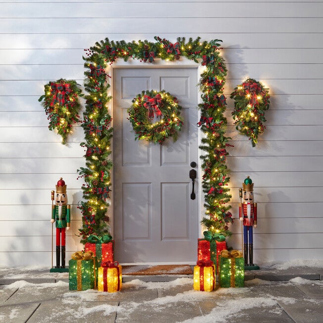 24 inches Pre-Lit Celeste Vertical Swag, , alternate image number 1