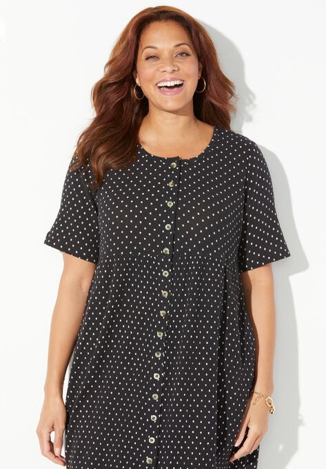Garden Party Gauze Midi Dress, , alternate image number null