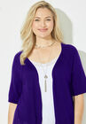 Elbow Sleeve Shrug Cardigan, , alternate image number null