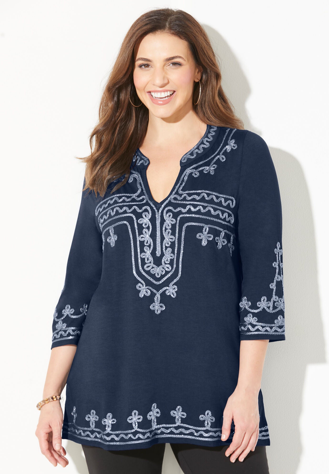 Embroidered Tunic Fullbeauty Outlet