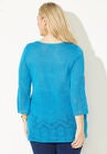 Embroidered Lace Sweater, , on-hover image number null
