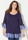 Let's Hang Out Duet Tunic, NAVY, hi-res image number null