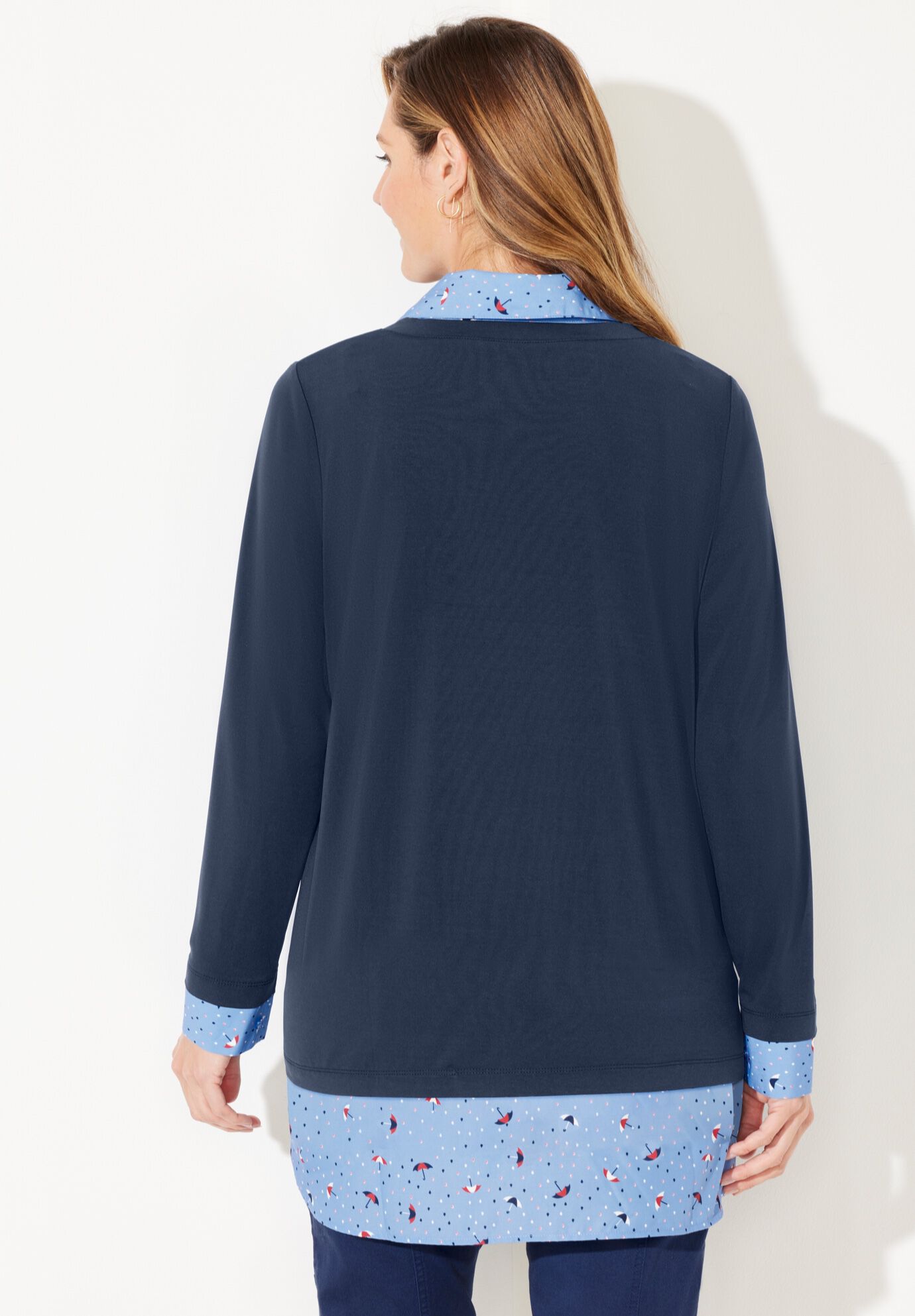 Tunic Collar Duet, FRENCH BLUE, on-hover image number 1