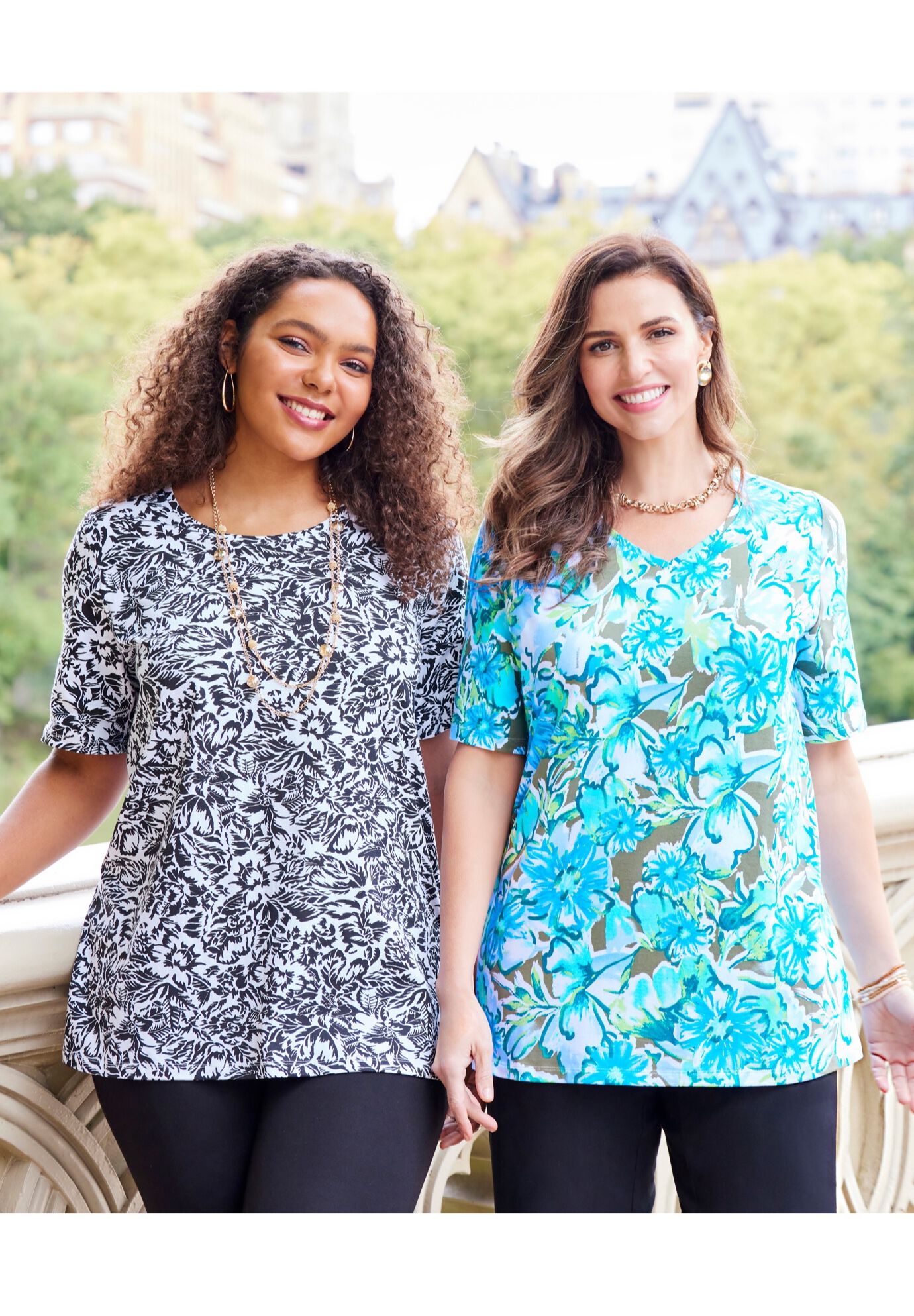 Suprema® Ultra-Soft Scoopneck Tee, , on-hover image number 1