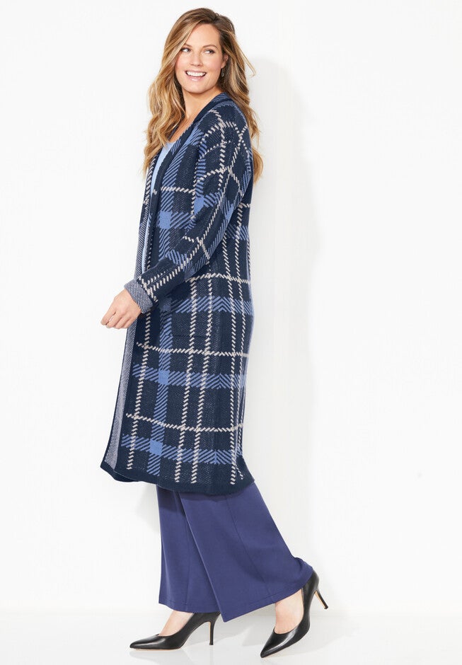 Liz&Me® Trench Cardigan, , alternate image number 2