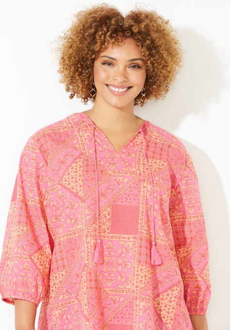 Liz&Me® Classic Peasant Top, , alternate image number null