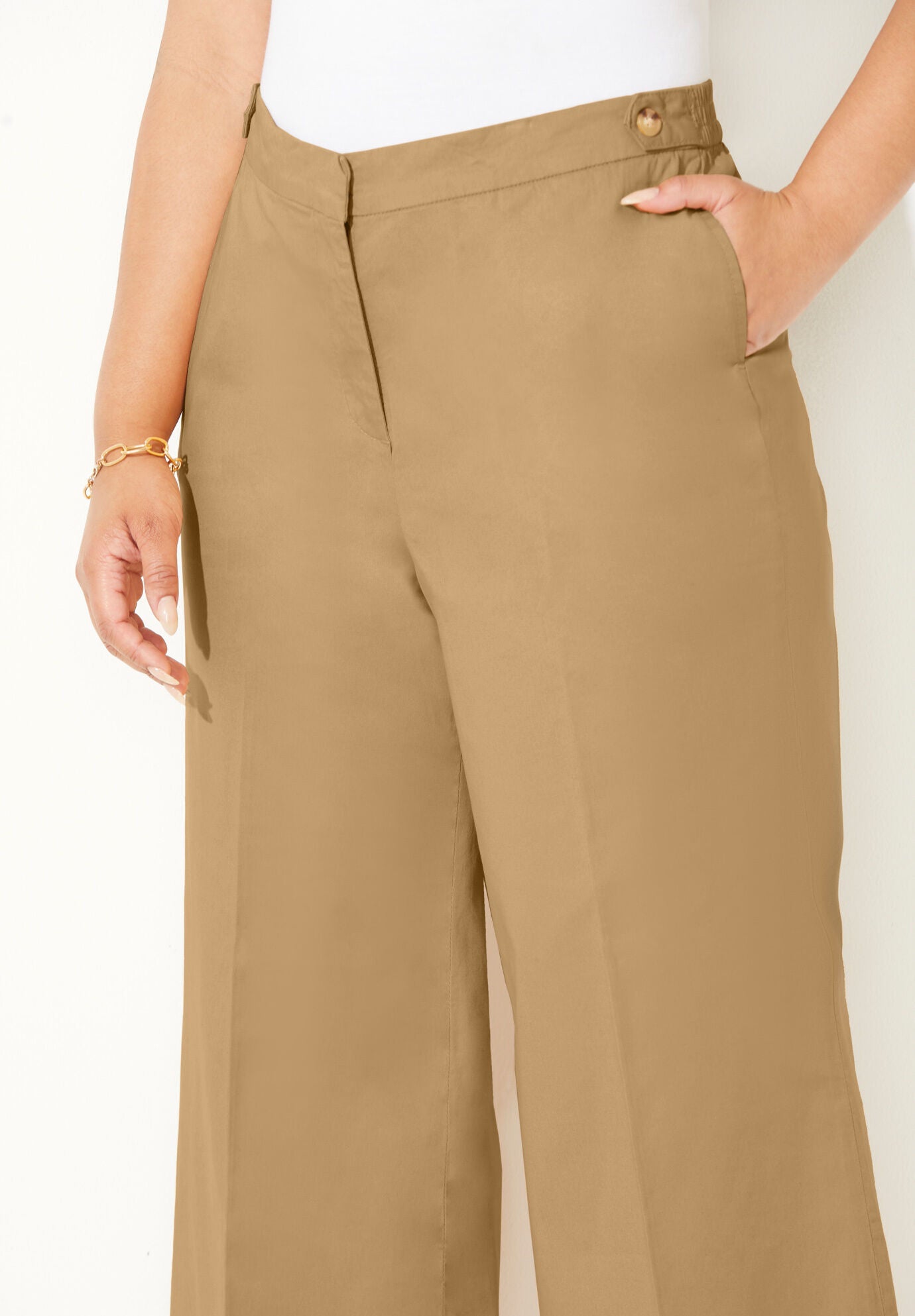 Liz&Me&reg; Wide Leg Trouser, , alternate image number 3