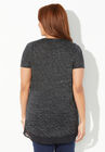 Lace Trim High-Low Duet Tee, , on-hover image number null