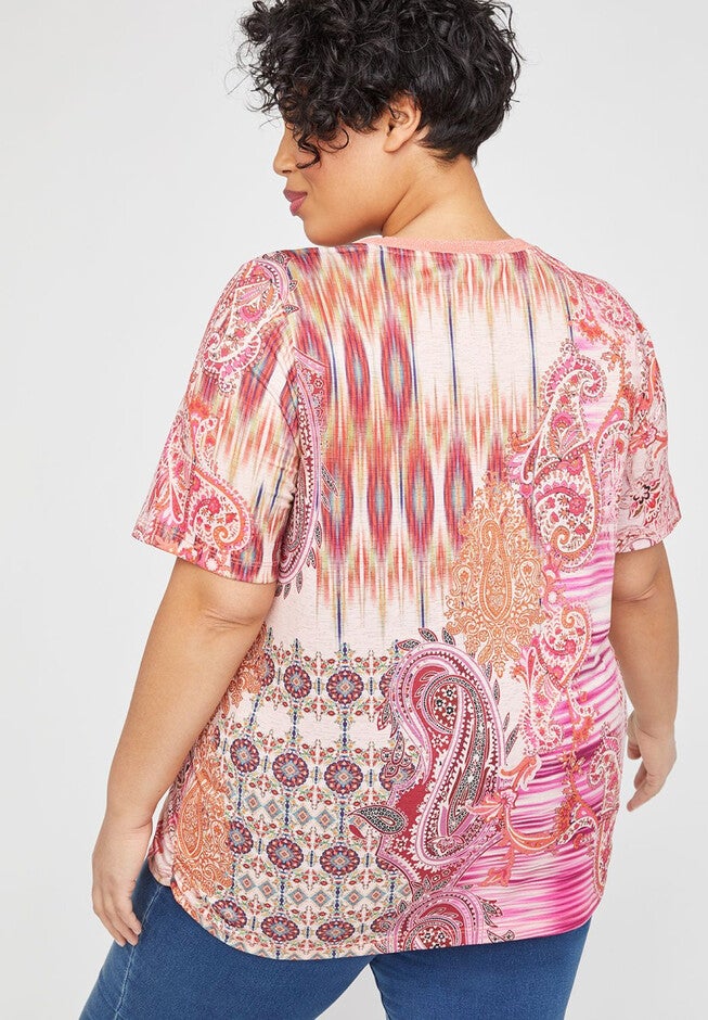 Paisley Tie-Dye Tee, , on-hover image number 1