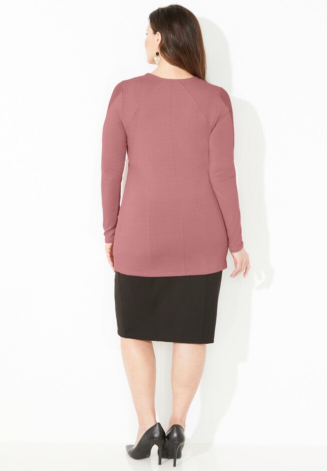 Curvy Collection Mesh Inset Top, , on-hover image number 1