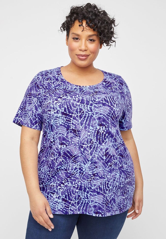Dewey Beach Tee, PURPLE TIE-DYE, hi-res image number null
