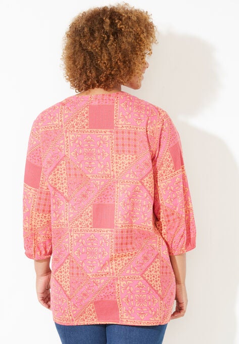 Liz&Me® Classic Peasant Top, , on-hover image number null