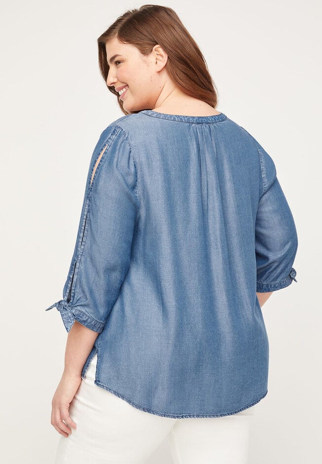Crestview Chambray Top, , on-hover image number null