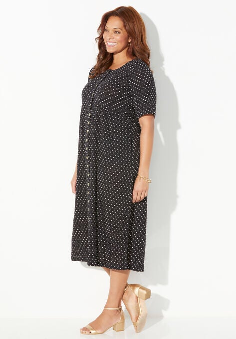 Garden Party Gauze Midi Dress, , alternate image number null