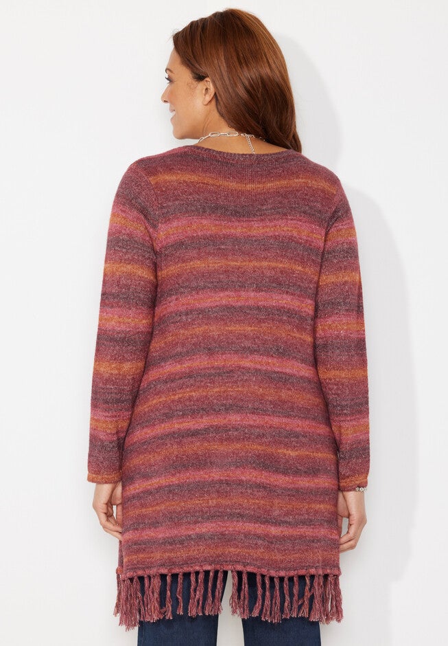 Ombre Tassel Hem Duster, , on-hover image number null