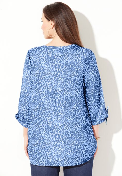 Georgette Buttonfront Blouse, , on-hover image number null