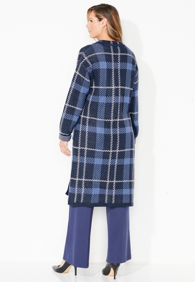 Liz&Me® Trench Cardigan, , on-hover image number 1