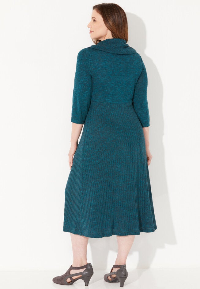Impossibly Soft Marled Cowlneck Dress, , on-hover image number 1
