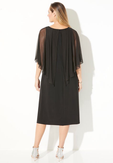 Beaded Shawl Dress, , on-hover image number null
