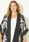 Cozy Blanket Ruana Wrap, , alternate image number null