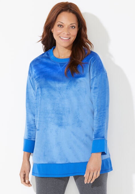 Active Fleece Tunic, FRENCH BLUE, hi-res image number null