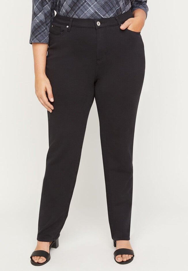 The Knit Jean with Zip Fly, BLACK, hi-res image number null
