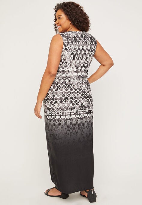 Whisper Medallion Twist Maxi Dress, , on-hover image number null