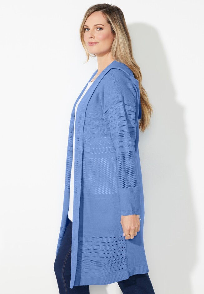 Liz&Me® Hooded Sweater Coat, , alternate image number null