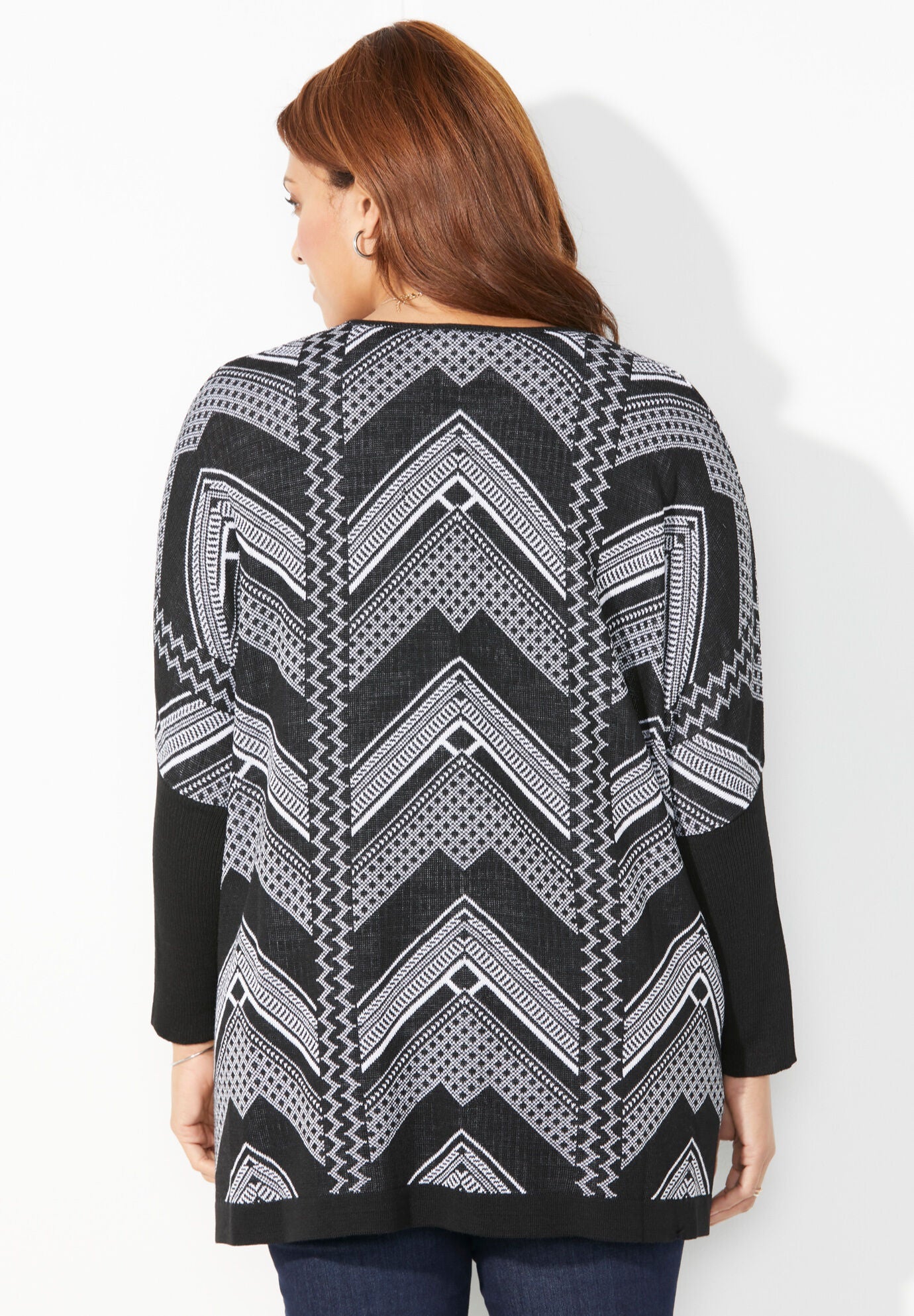 Sweater Ruana Wrap, , on-hover image number 1