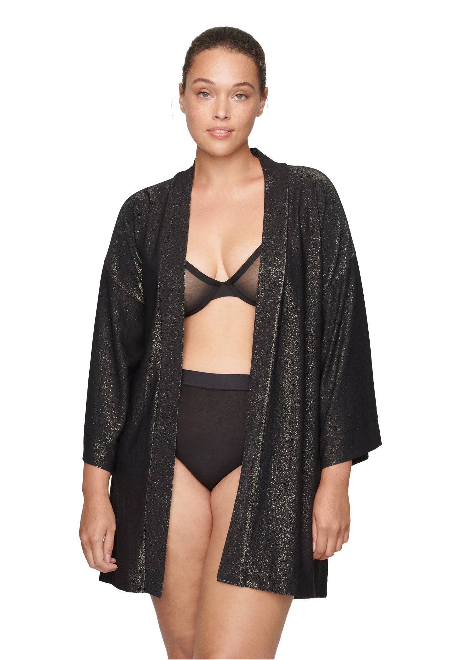 The Robe - Lurex, BLACK SPARKLE, on-hover image number 1