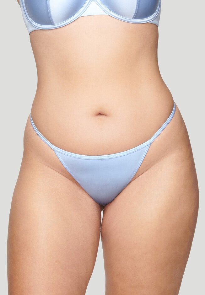 The String Thong - Satin, CRYSTAL SHINE, alternate image number null