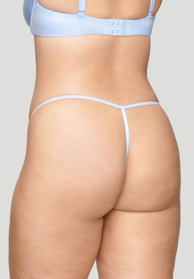 The String Thong - Satin, CRYSTAL SHINE, alternate image number null