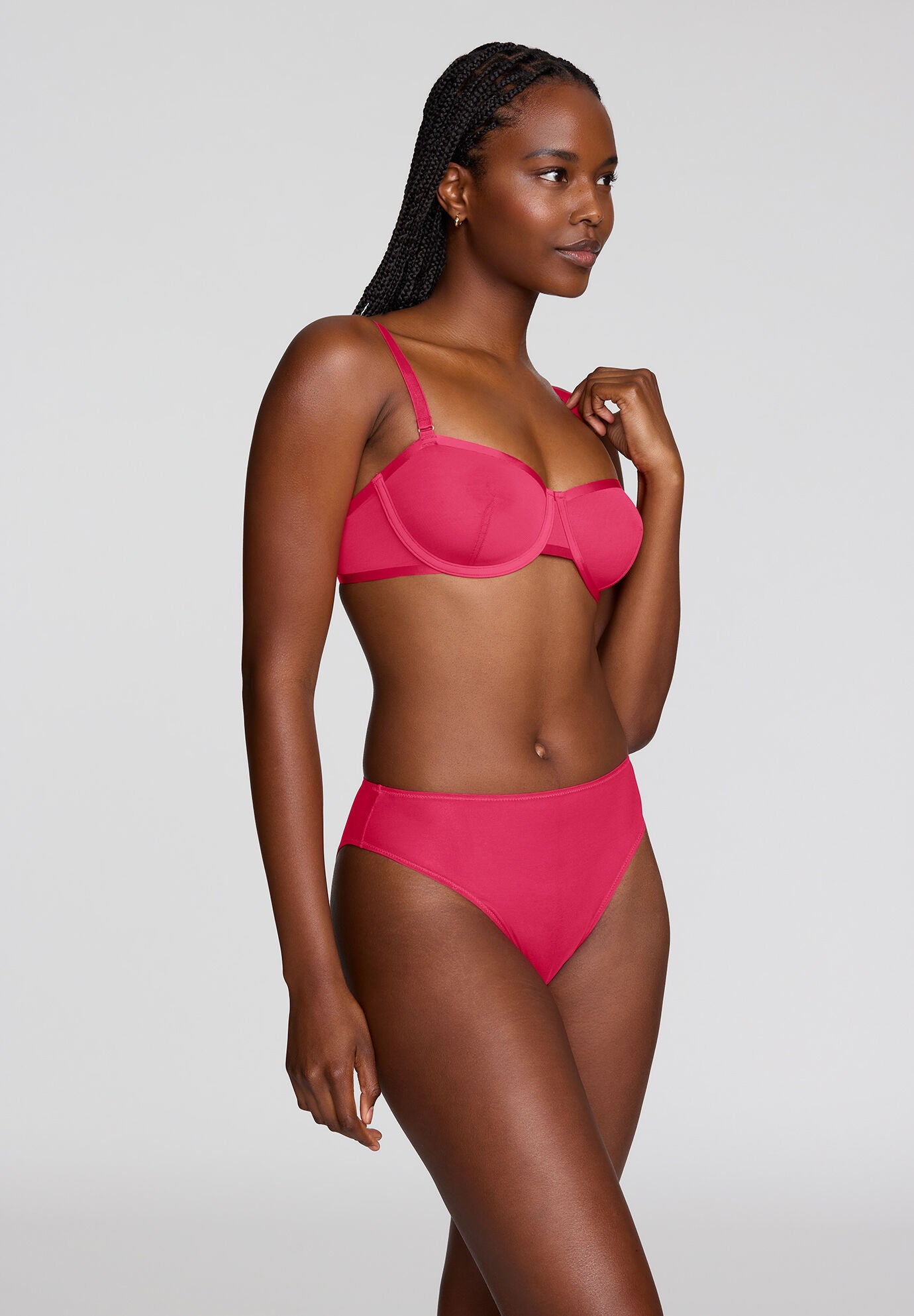 The Balconette - Mesh, AZALEA, alternate image number 2