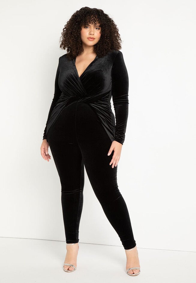 Velvet Catsuit, TOTALLY BLACK, hi-res image number null