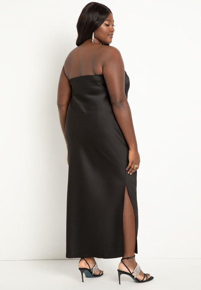 Satin Tube Dress, , alternate image number null