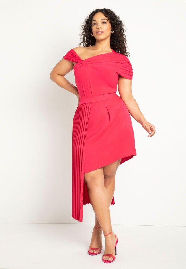Draped Asym Neckline Bodysuit, , alternate image number null