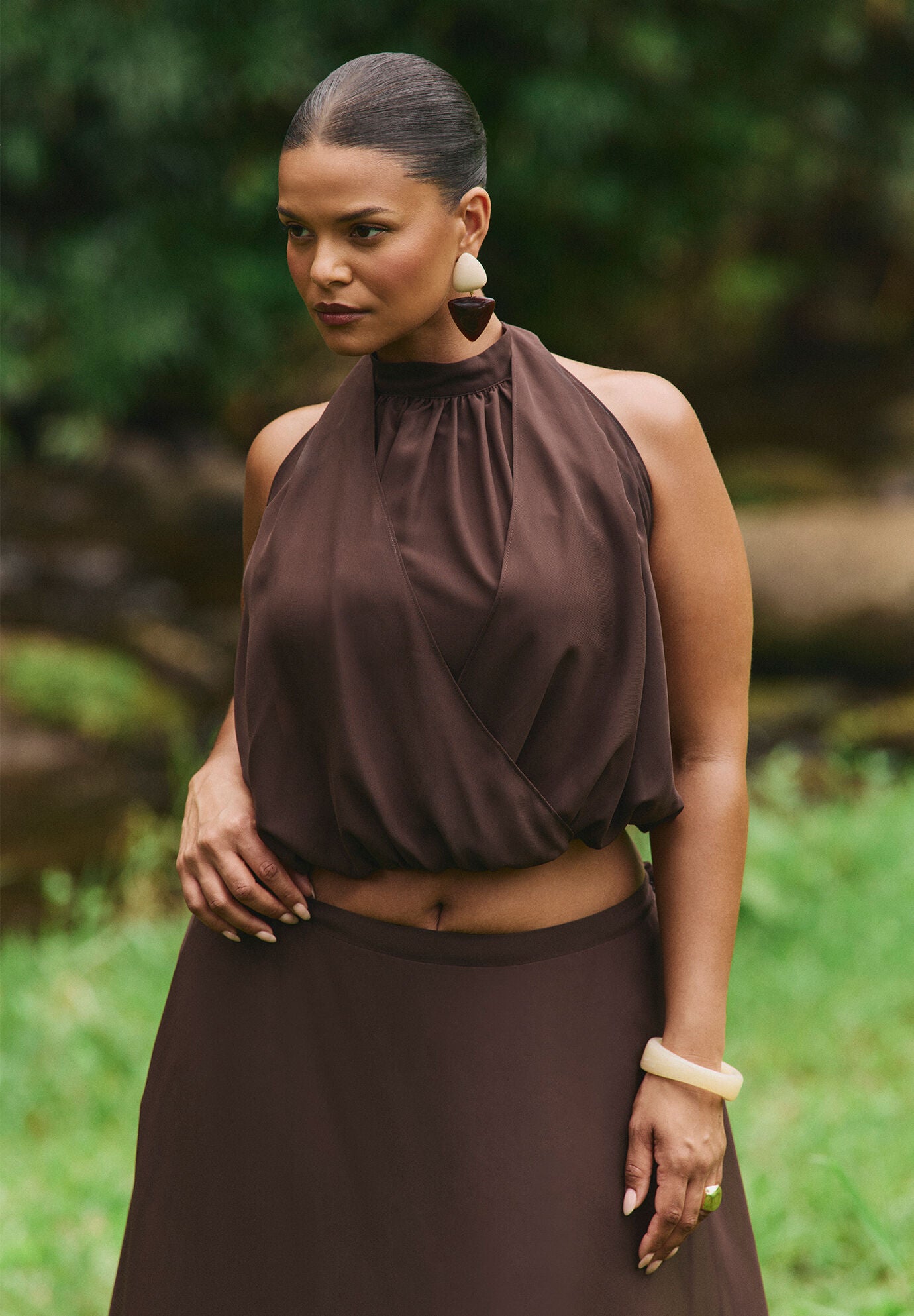 High Neck Bubble Top