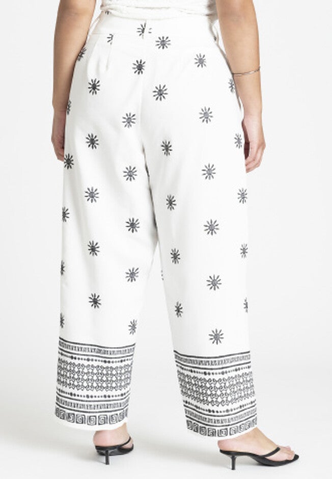 Embroidered Ankle Pant, PALM OASIS EMBROIDERY, alternate image number null