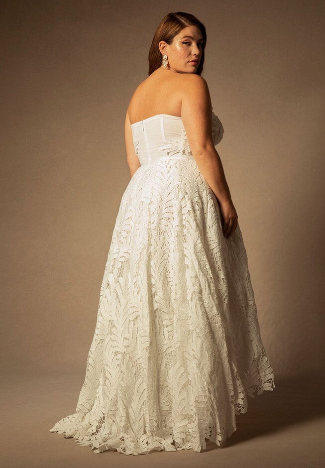 Bridal by ELOQUII Floral Hi-Lo Gown, , alternate image number null