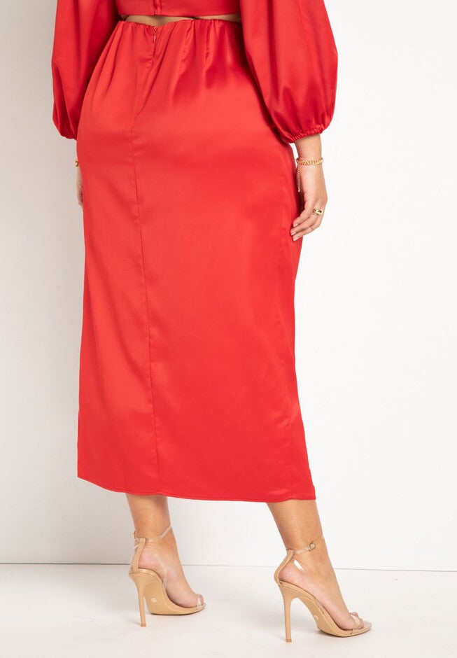 Maxi Skirt With Slit, , alternate image number null