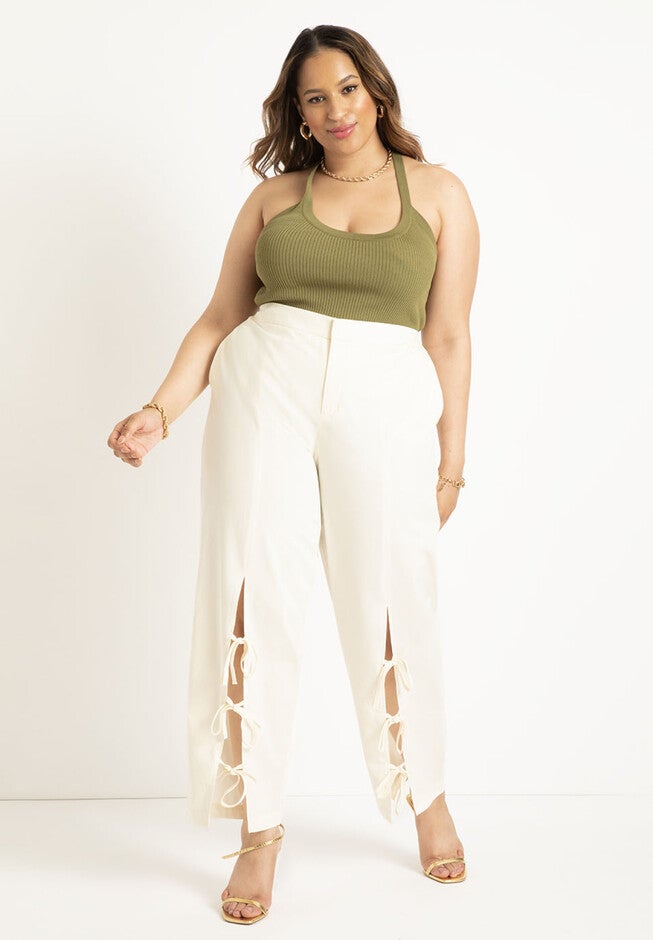 Tie Detail Trouser, BABYS BREATH, hi-res image number null