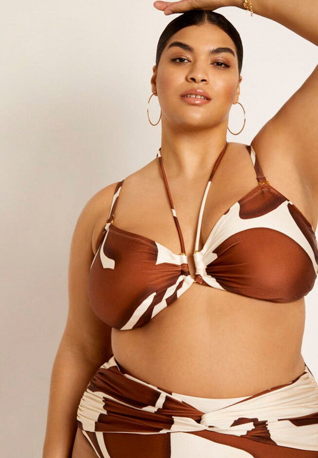 Gabi Fresh Swim x ELOQUII U-Wire Detail Bikini Top, , on-hover image number null