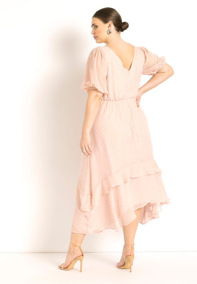 Tiered Ruffle Maxi Dress, , alternate image number null