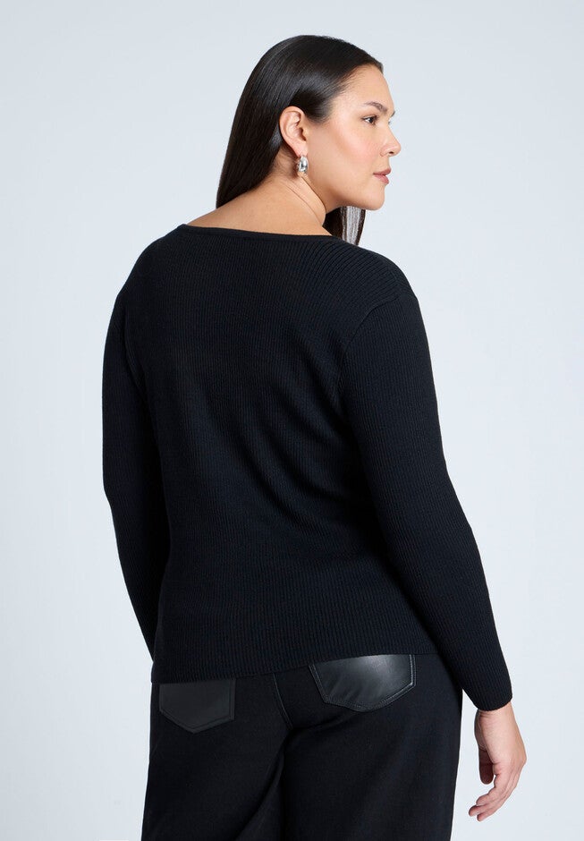 Ball Button Cardigan, BLACK ONYX, on-hover image number null